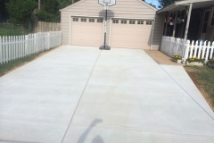 Double-Garage-Broom-Finished-Concrete-Driveway-Installation