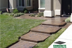Dark-Brown-Stamped-Concrete-Steps-Installation-Cambridge-ON
