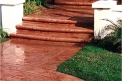 Red-Brushed-Concrete-Steps-Installation-Burlington-ON