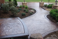 textured-walkway-brown-landscaping-milton